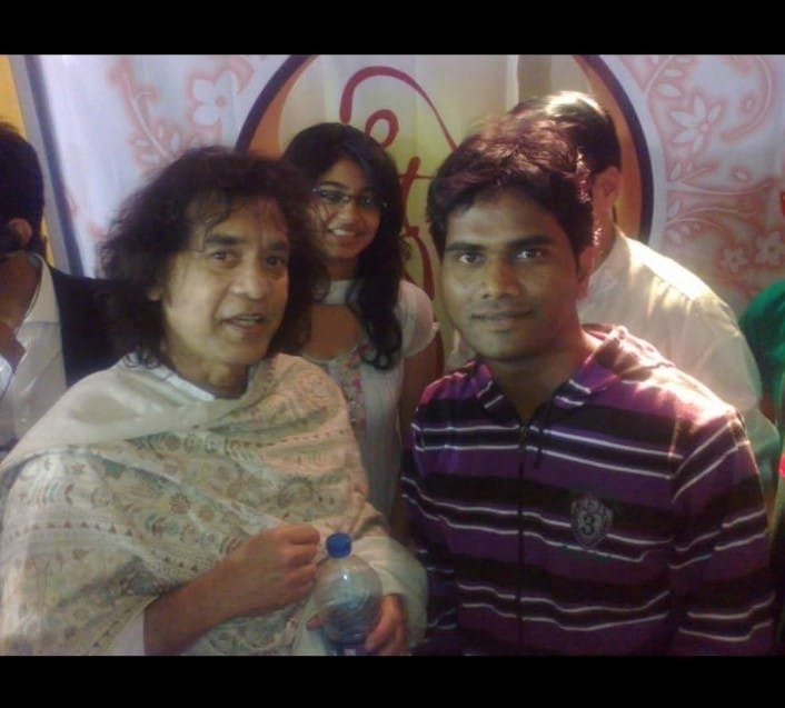 Abhijeet Karnik with Ustad Zakir Hussain